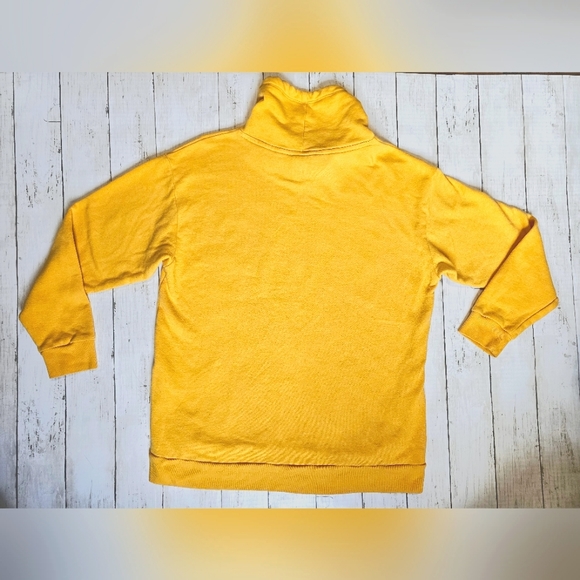 Victoria's Secret PINK Yellow & Black Pullover Cowl Neck Drawstrings w/pockets - Picture 2 of 7